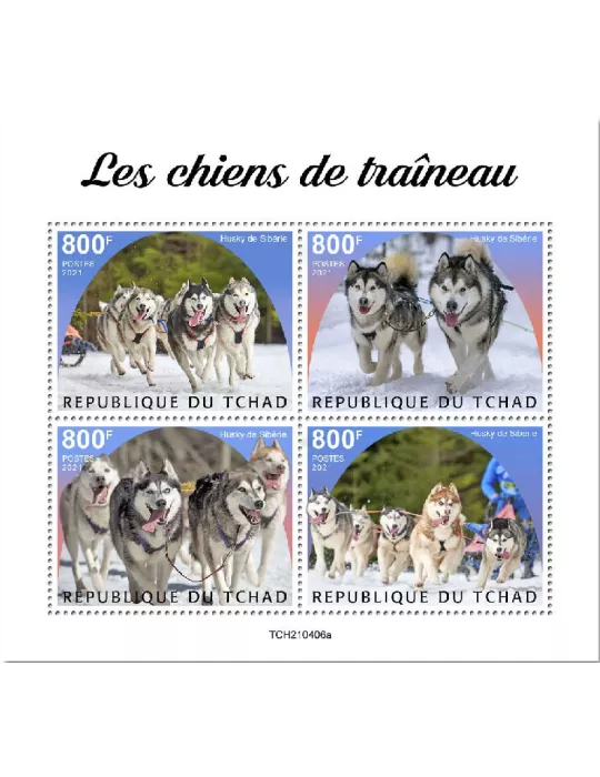 n° 3641/3644  - Timbre TCHAD Poste