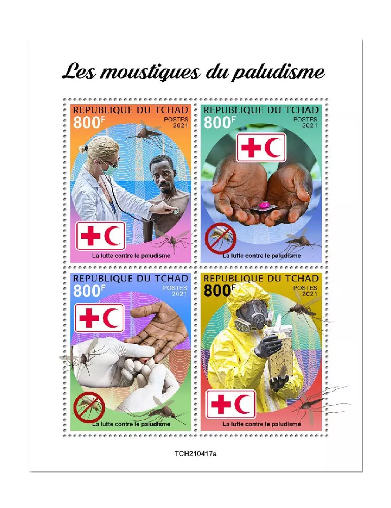 n° 3685/3688  - Timbre TCHAD Poste