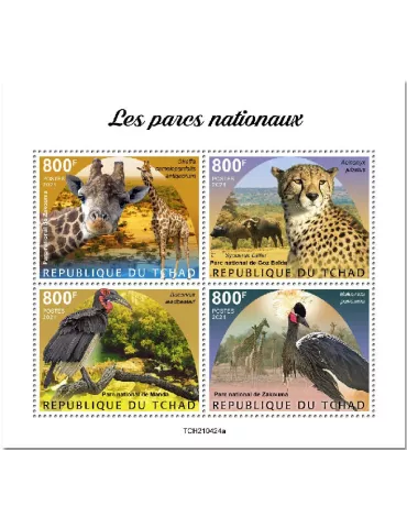 n° 3704/3707  - Timbre TCHAD Poste