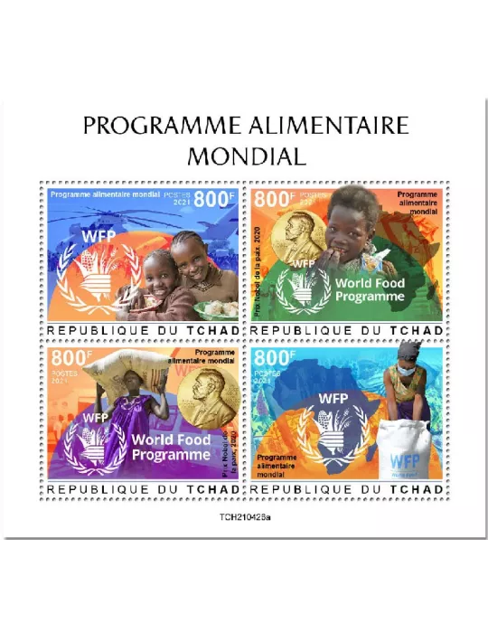 n° 3712/3715  - Timbre TCHAD Poste