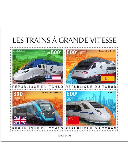 n° 3728/3731  - Timbre TCHAD Poste