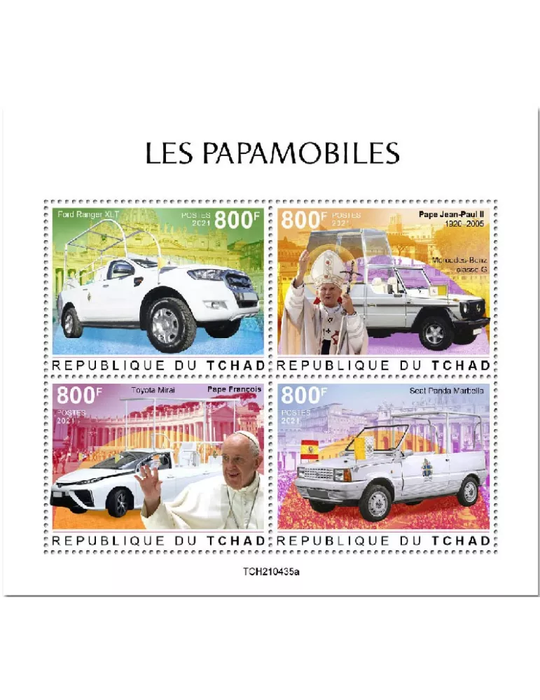 n° 3748/3751  - Timbre TCHAD Poste