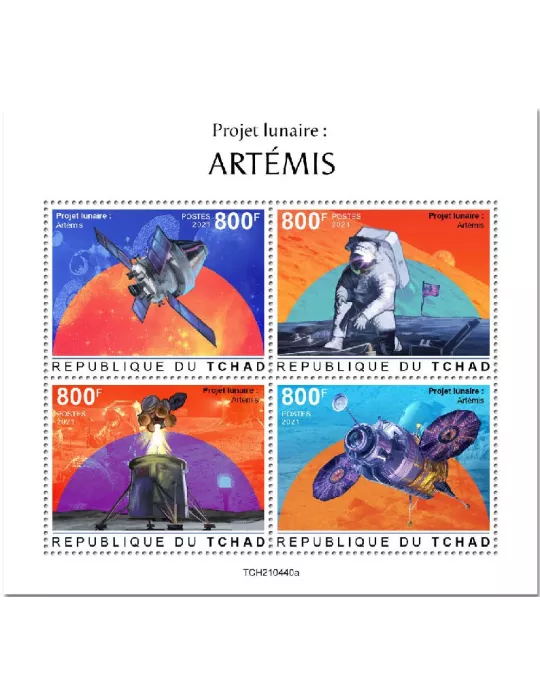 n° 3770/3773  - Timbre TCHAD Poste