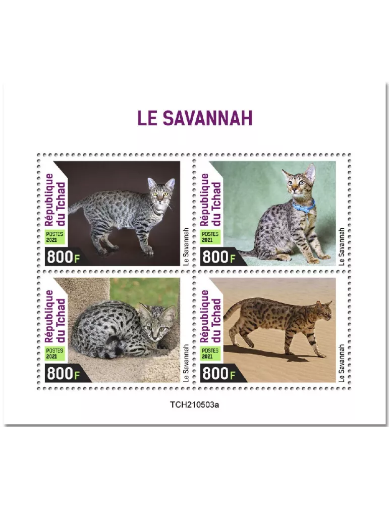 n° 3798/3801  - Timbre TCHAD Poste