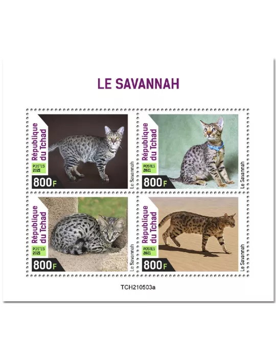 n° 3798/3801  - Timbre TCHAD Poste
