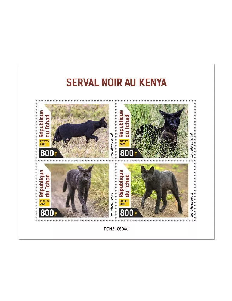 n° 3802/3805  - Timbre TCHAD Poste