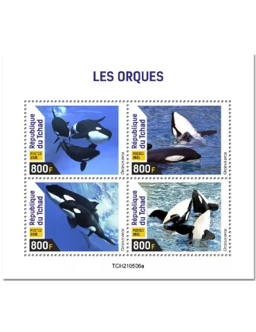 n° 3810/3813  - Timbre TCHAD Poste