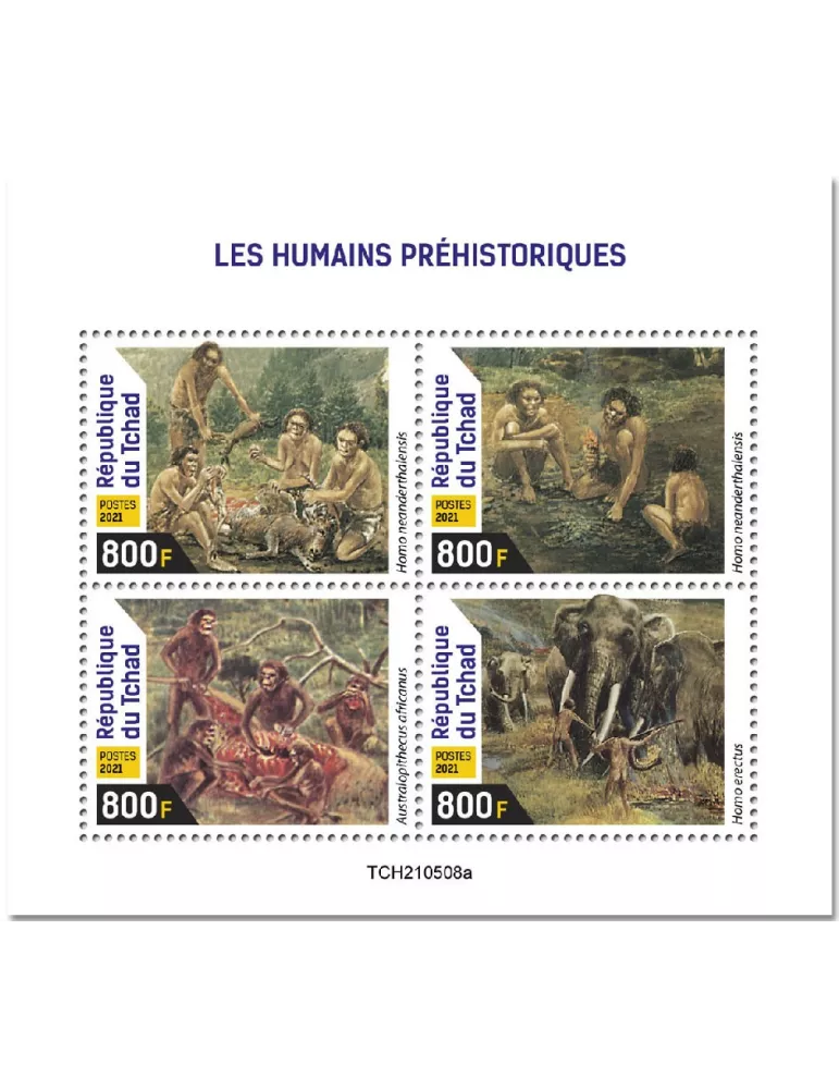 n° 3818/3821  - Timbre TCHAD Poste