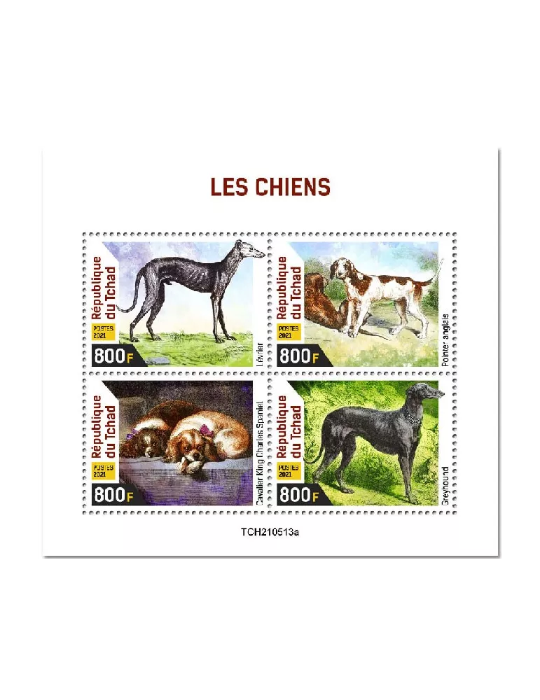 n° 3838/3841  - Timbre TCHAD Poste