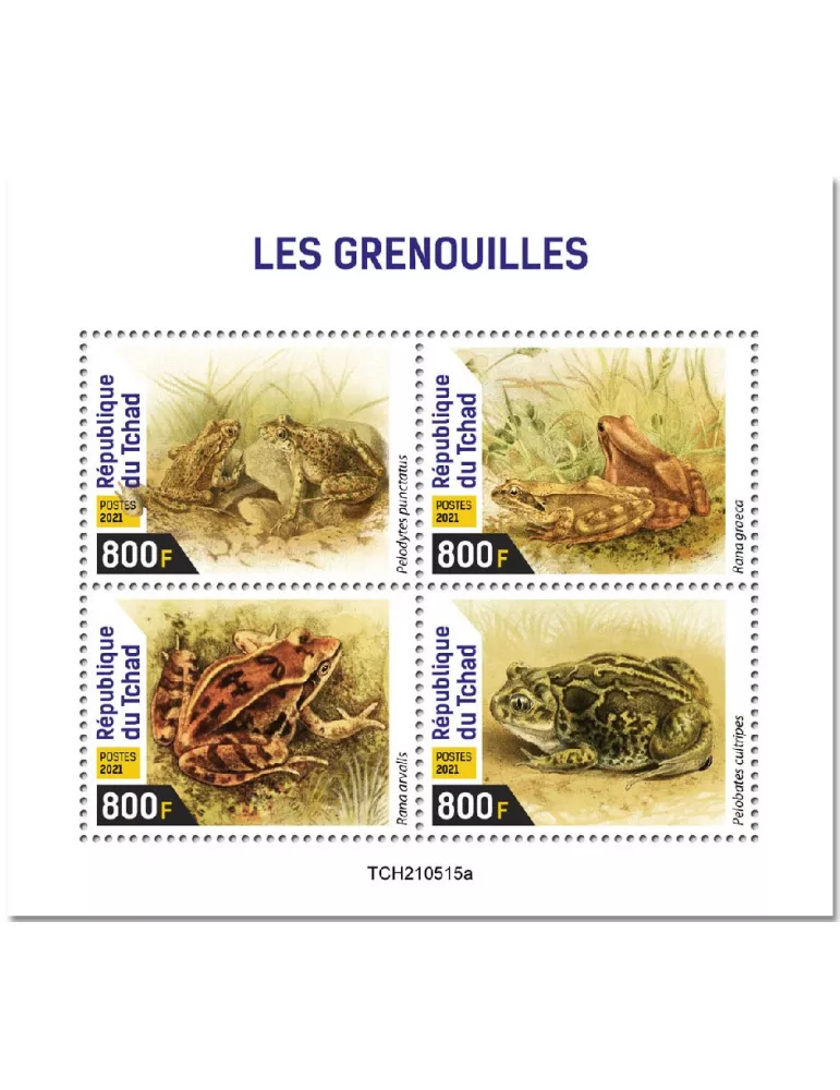 n° 3846/3849  - Timbre TCHAD Poste