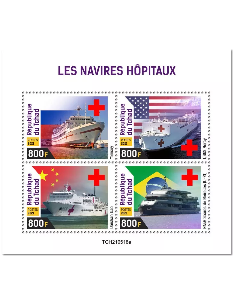 n° 3858/3861  - Timbre TCHAD Poste