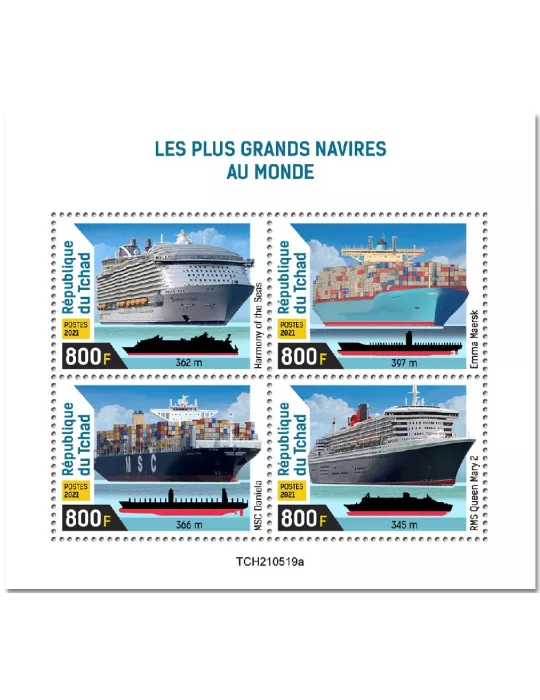 n° 3862/3865  - Timbre TCHAD Poste