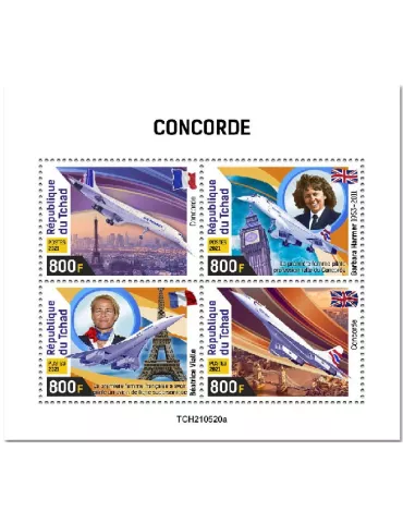 n° 3866/3869  - Timbre TCHAD Poste
