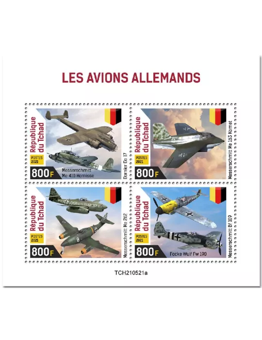 n° 3870/3873  - Timbre TCHAD Poste