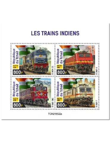 n° 3874/3877  - Timbre TCHAD Poste