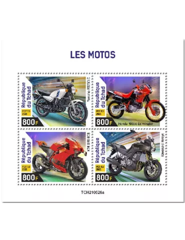 n° 3890/3893  - Timbre TCHAD Poste