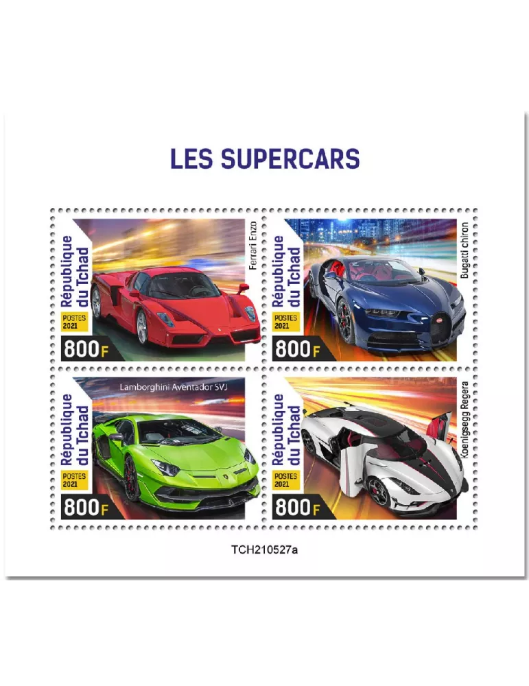 n° 3894/3897  - Timbre TCHAD Poste