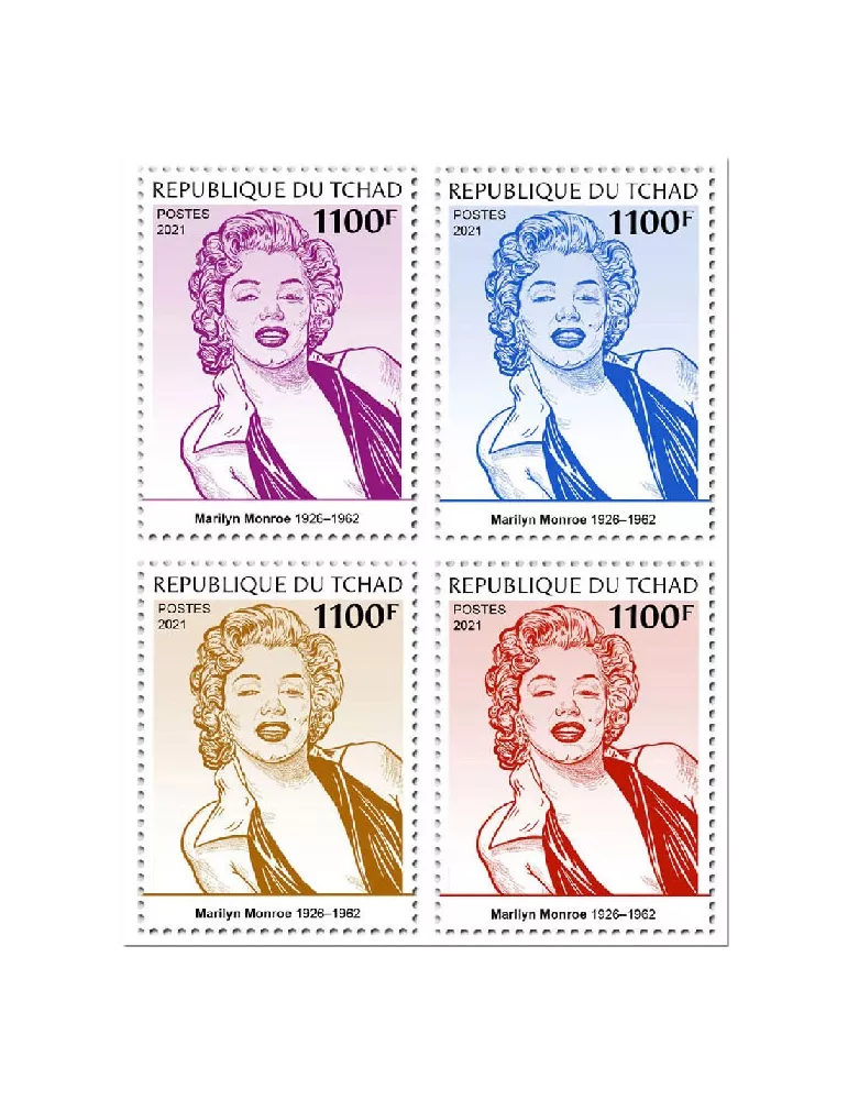 n° 3898/3901  - Timbre TCHAD Poste