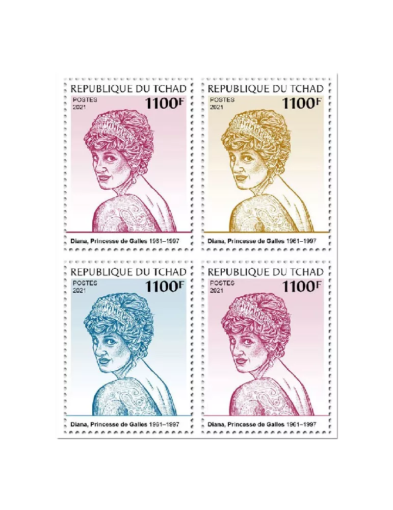n° 3906/3909  - Timbre TCHAD Poste