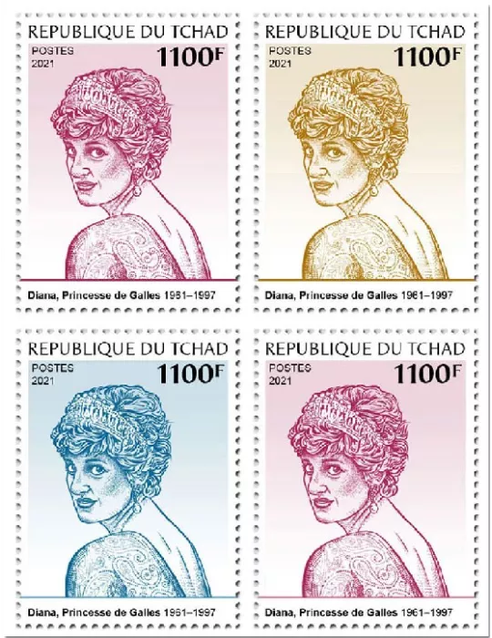 n° 3906/3909  - Timbre TCHAD Poste