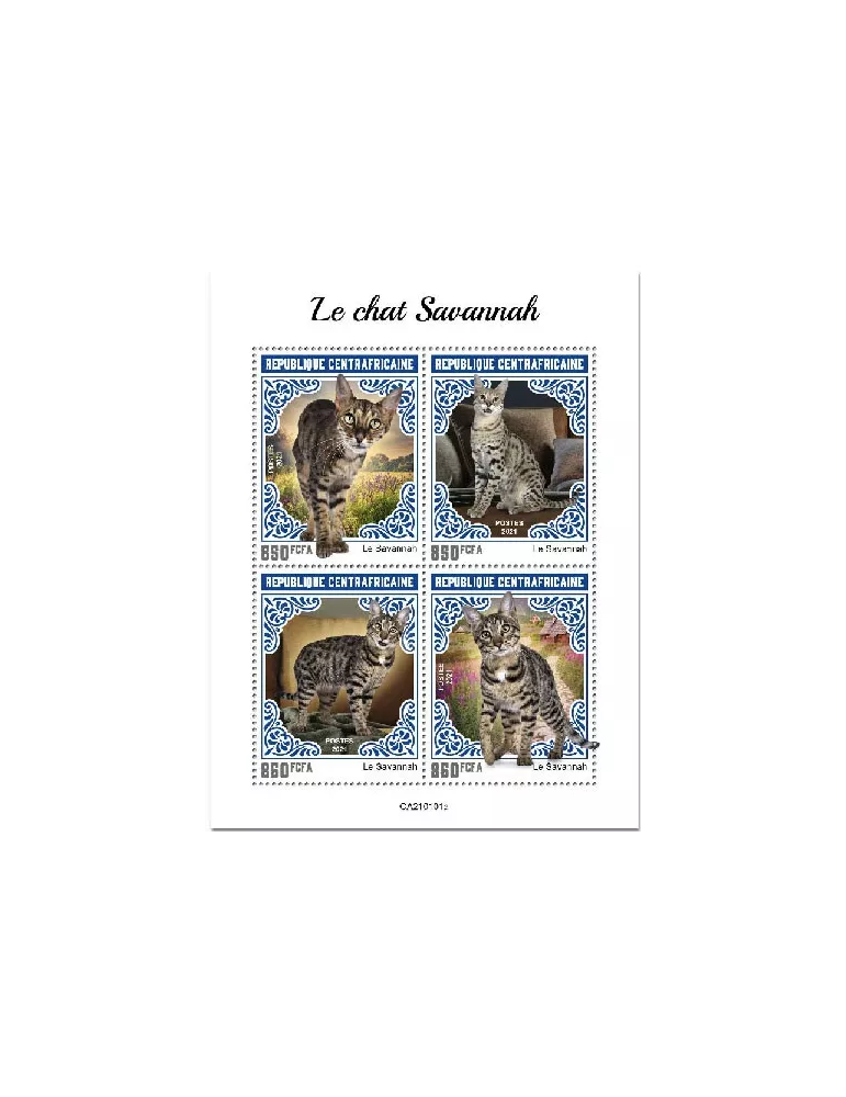 n° 7566/7569  - Timbre CENTRAFRIQUE Poste