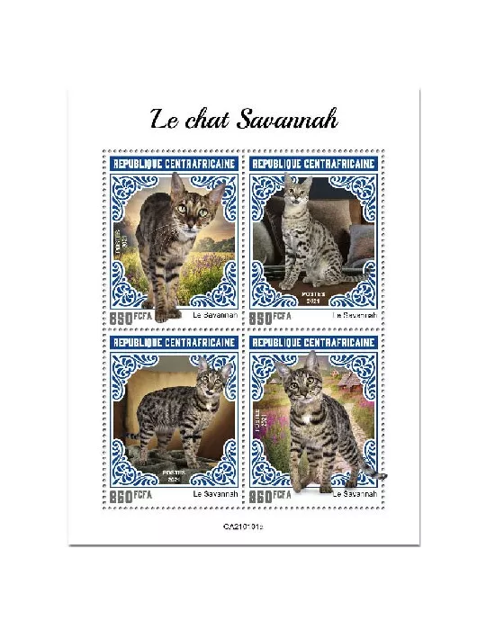 n° 7566/7569  - Timbre CENTRAFRIQUE Poste