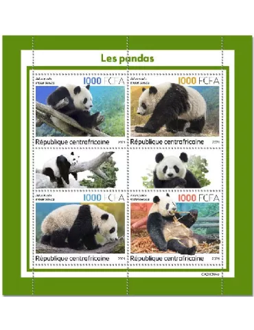 n° 8687/8690  - Timbre CENTRAFRIQUE Poste