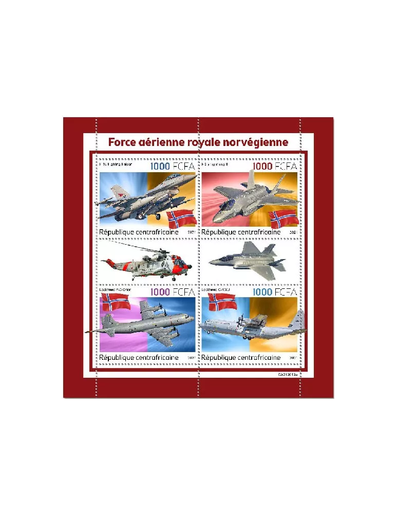 n° 8735/8738  - Timbre CENTRAFRIQUE Poste