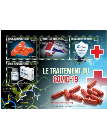n° 8782/8785  - Timbre CENTRAFRIQUE Poste