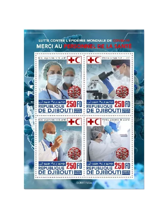 n° 3365/3368  - Timbre DJIBOUTI Poste