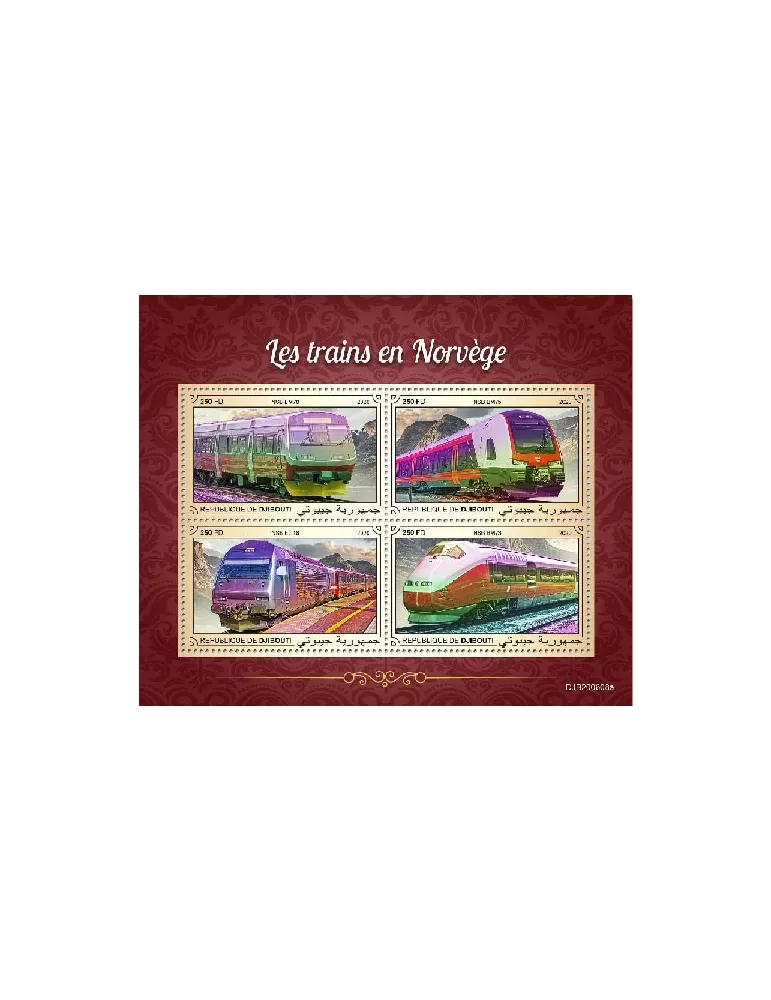 n° 3368AC/3368AF  - Timbre DJIBOUTI Poste