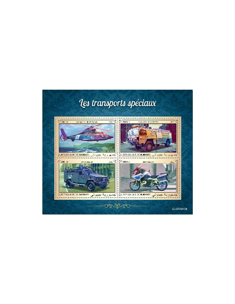 n° 3368BG/3368BK  - Timbre DJIBOUTI Poste