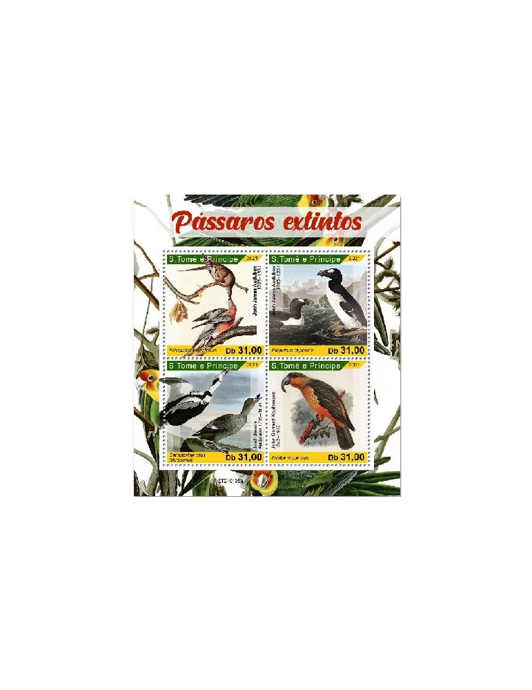 n° 7567/7570  - Timbre SAINT-THOMAS ET PRINCE Poste