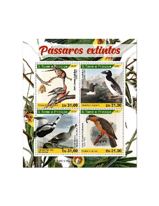 n° 7567/7570  - Timbre SAINT-THOMAS ET PRINCE Poste