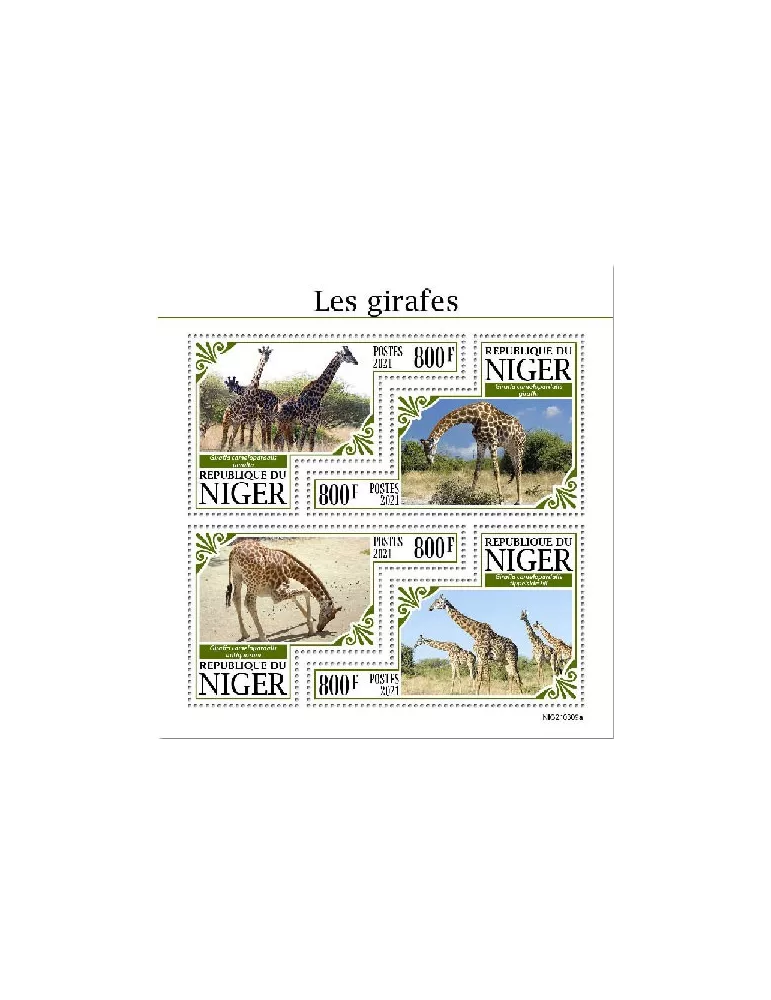 n° 6394/6397  - Timbre NIGER Poste