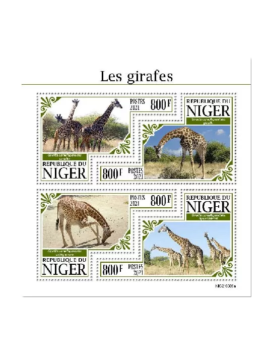 n° 6394/6397  - Timbre NIGER Poste