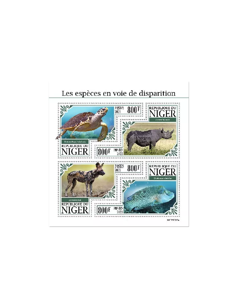 n° 6398/6401  - Timbre NIGER Poste