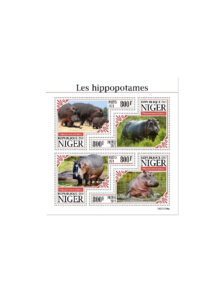n° 6414/6417  - Timbre NIGER Poste