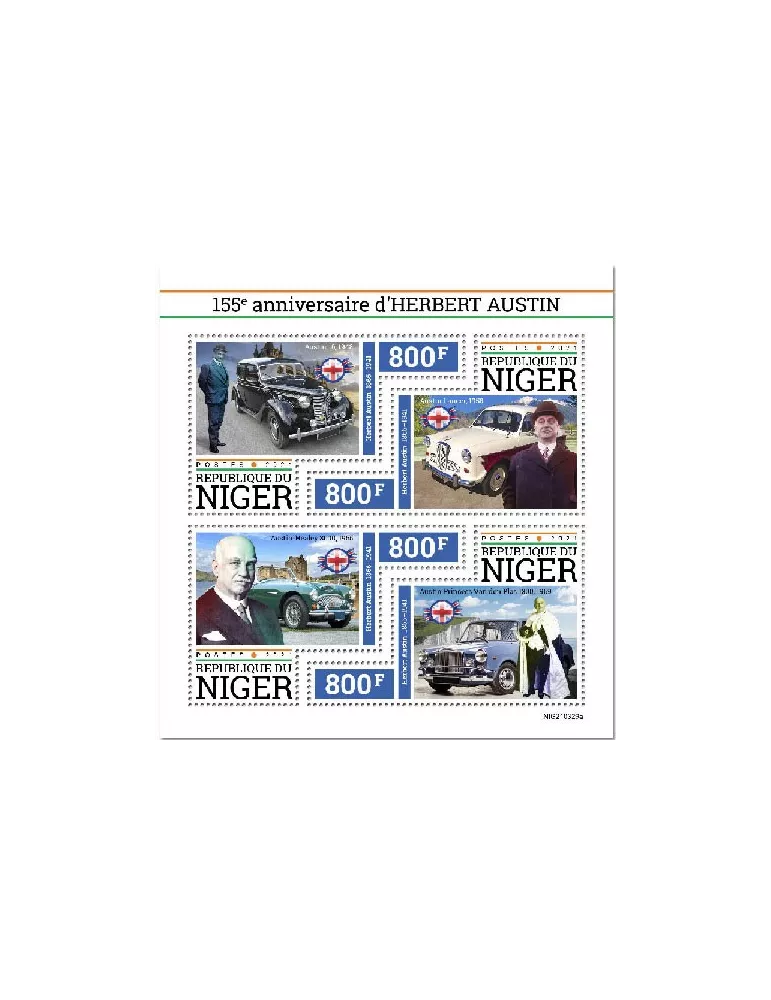 n° 6454/6457  - Timbre NIGER Poste