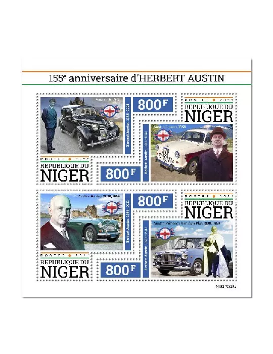 n° 6454/6457  - Timbre NIGER Poste