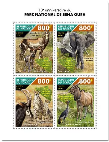 n° 2910/2913  - Timbre TCHAD Poste
