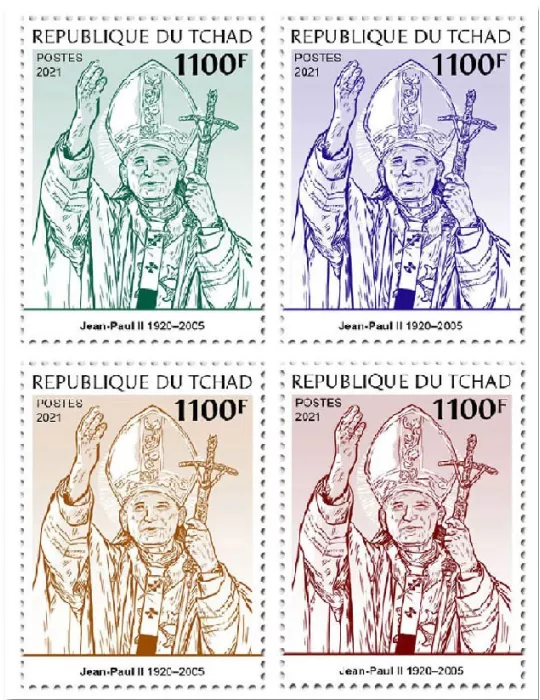 n° 3918/3921  - Timbre TCHAD Poste