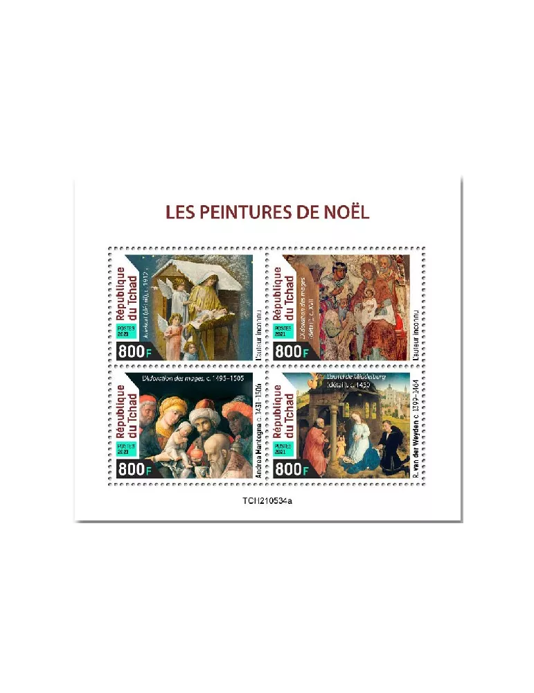 n° 3922/3925  - Timbre TCHAD Poste