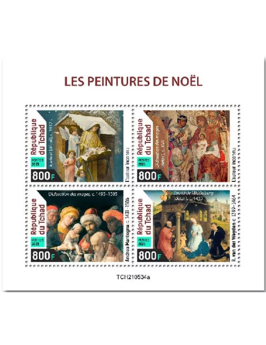 n° 3922/3925  - Timbre TCHAD Poste