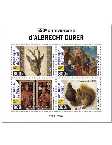 n° 3926/3929  - Timbre TCHAD Poste