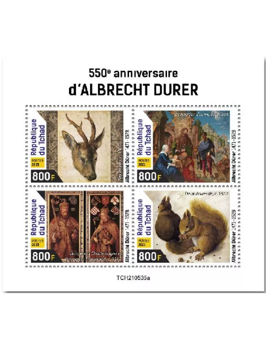 n° 3926/3929  - Timbre TCHAD Poste