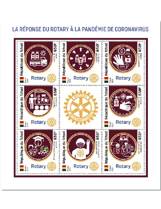n° 3944/3951  - Timbre TCHAD Poste