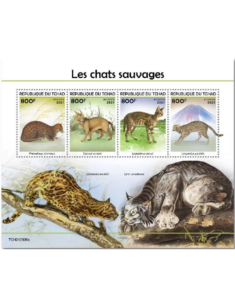 n° 3975/3978  - Timbre TCHAD Poste