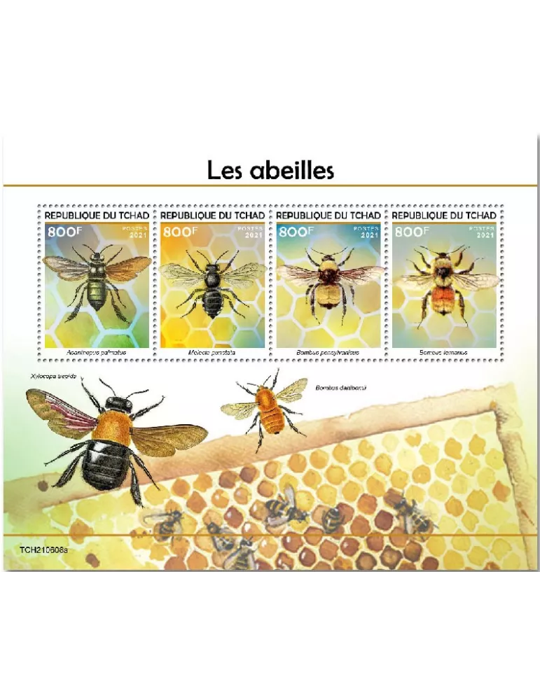 n° 3983/3986  - Timbre TCHAD Poste