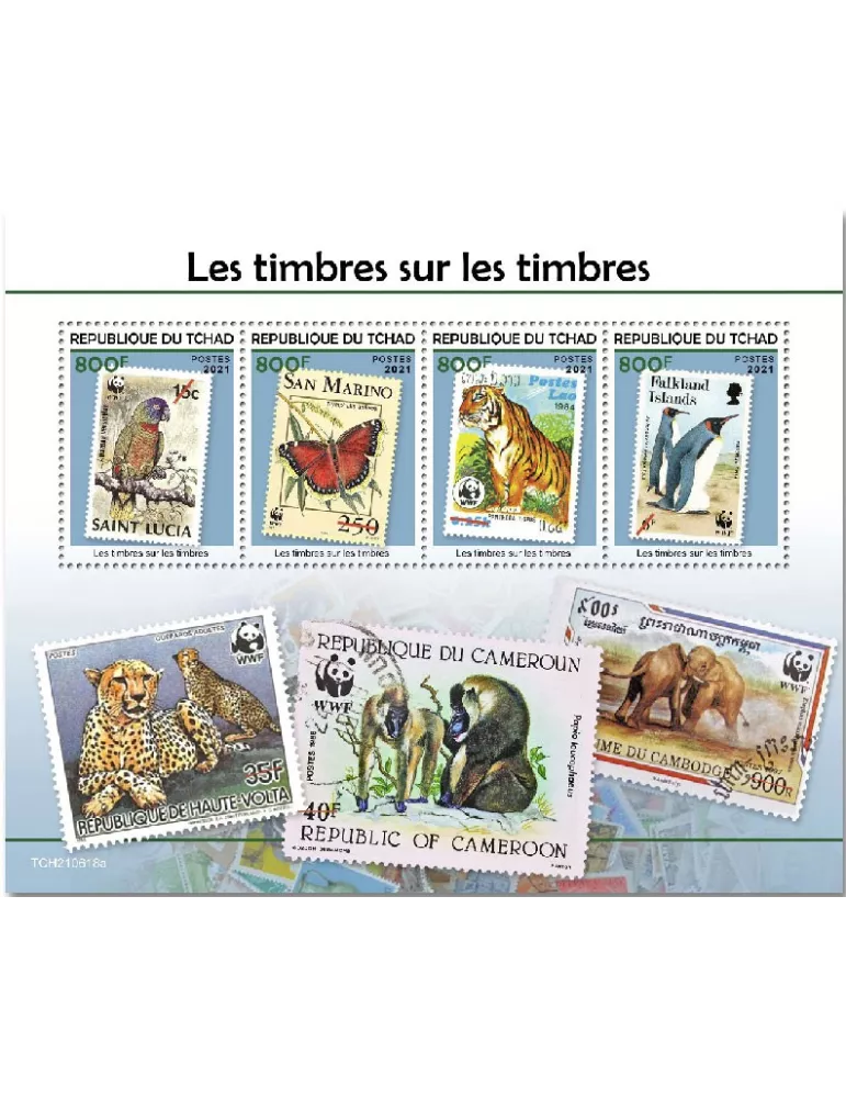n° 4023/4026  - Timbre TCHAD Poste